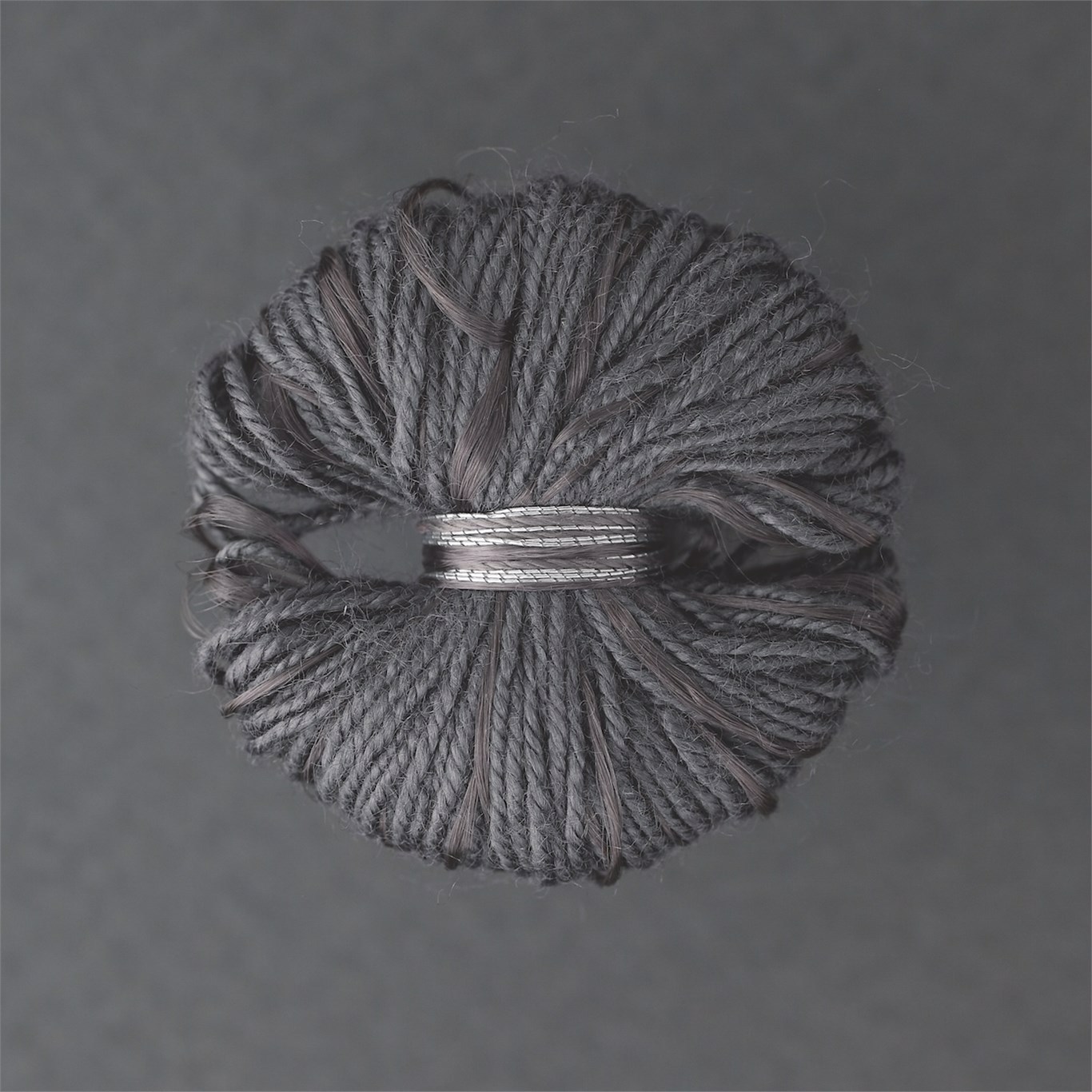 Button Tuft Anthracite Trimmings by ZOF