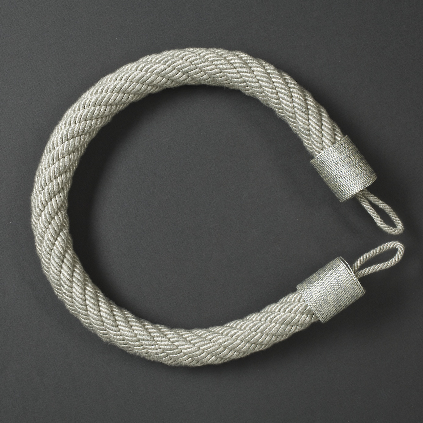 Rope Tie back Silver Trimmings by ZOF