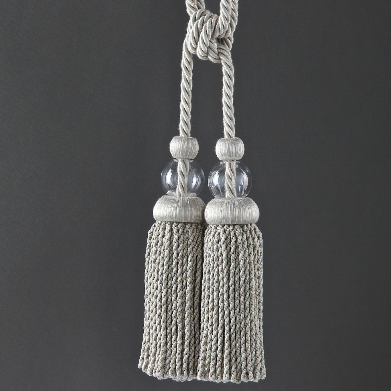 Lead Crystal Tie Back Silver Trimmings by ZOF