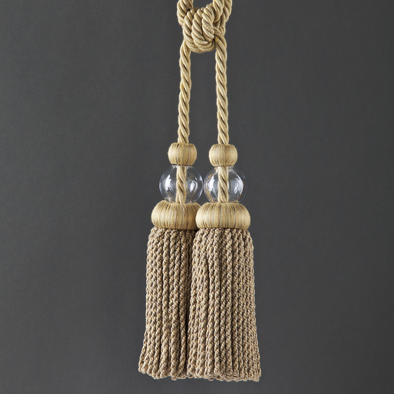 Lead Crystal Tie Back Soft Gold Trimmings by ZOF