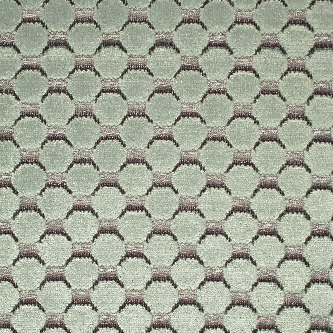 Tespi Spot Teal/Silver Fabric by ZOF