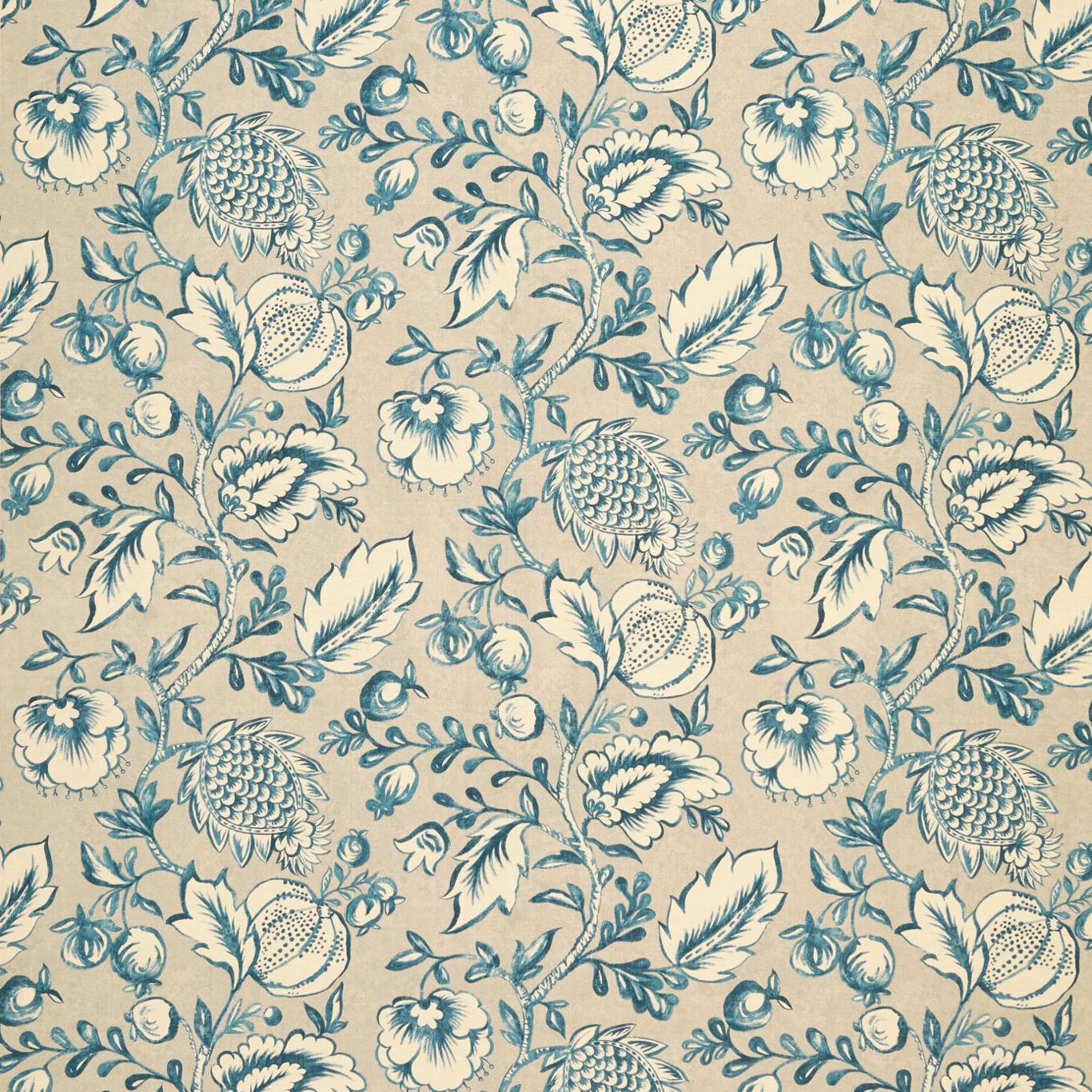 Winterbourne Indigo Fabric by ZOF