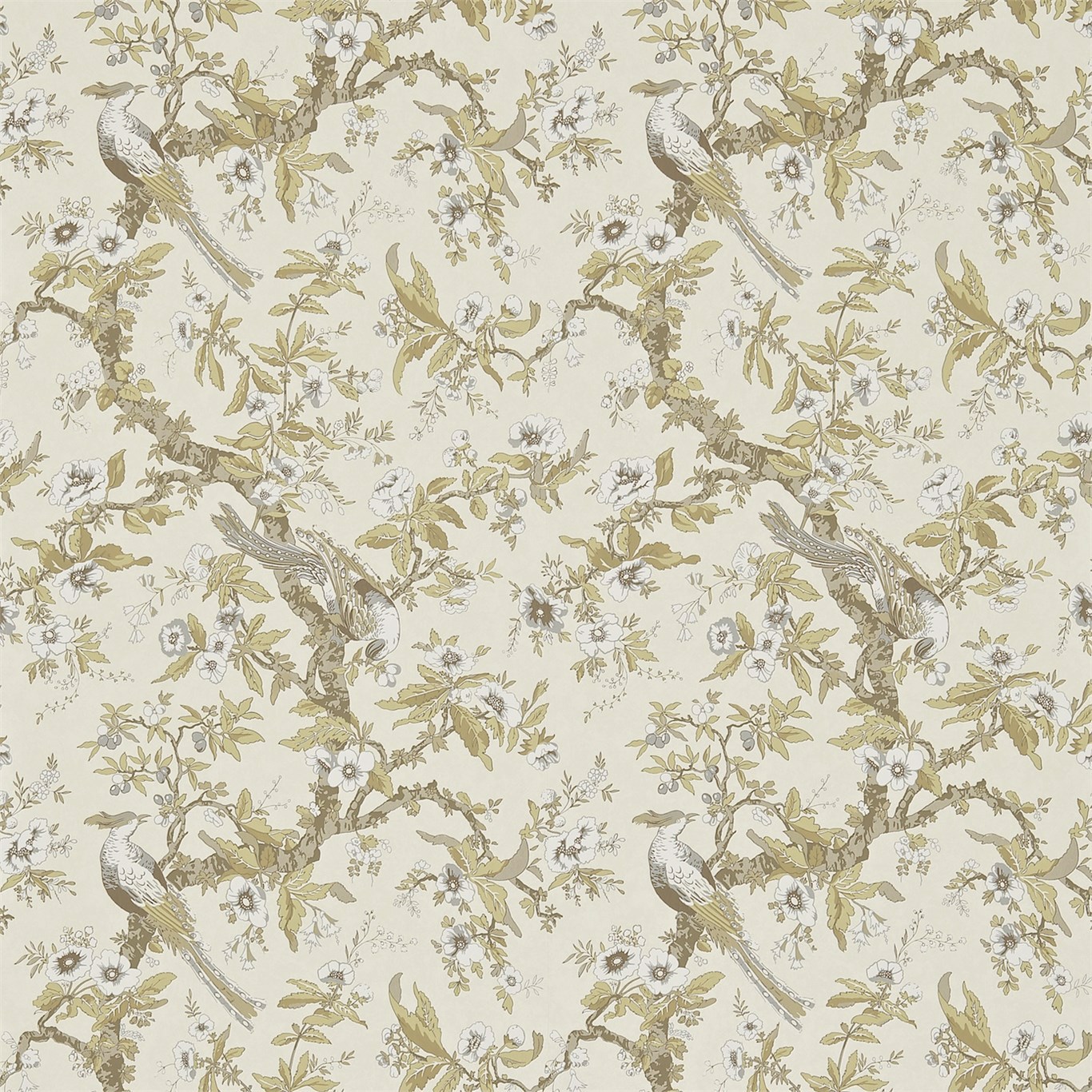 Chintz Gold Wallpaper | Zoffany by Sanderson Design