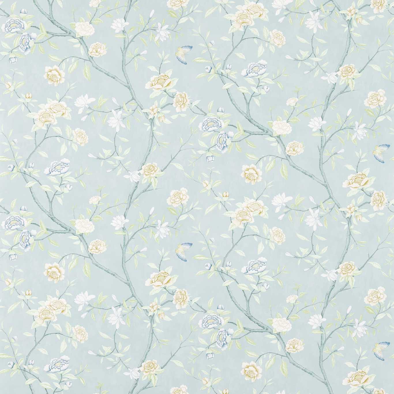 Nostell Priory Blue/Ivory Wallpaper by ZOF