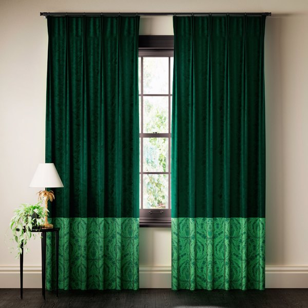 Mildmay Curtains Goblin Green Curtains by Archive