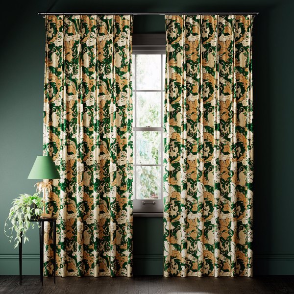 Forbidden Fruit Curtains Absinthe Curtains by Archive