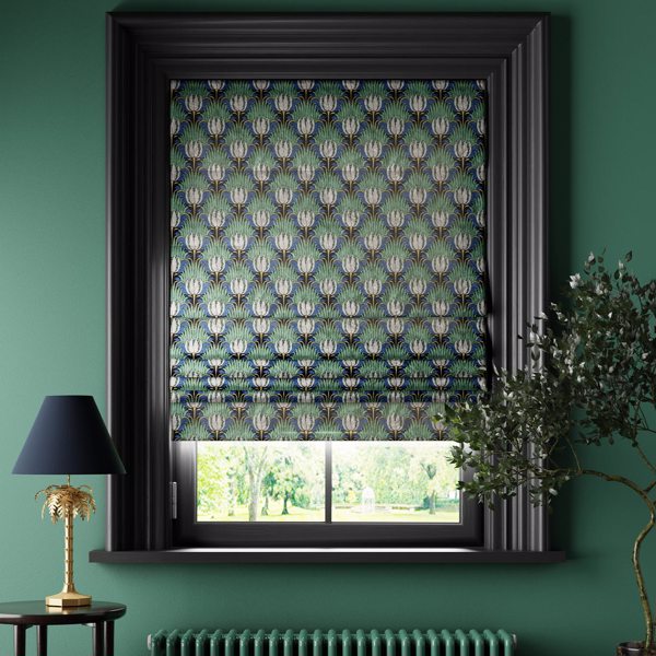 Tulip and Bird Blinds Goblin Green and Raven by Archive