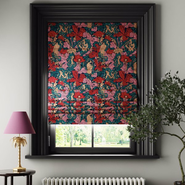 Forbidden Fruit Blinds Kingfisher & Loganberry by Archive