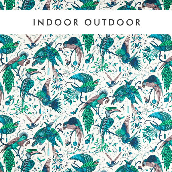 Audubon Indoor Outdoor Jungle Fabric by Clarke & Clarke