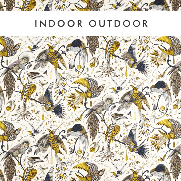 Audubon Indoor Outdoor Gold Fabric by Clarke & Clarke