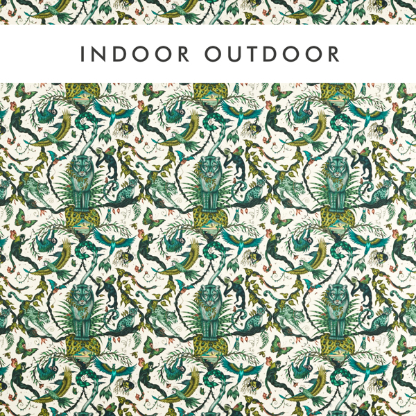Bosque Dreams Indoor Outdoor Jungle Fabric by Clarke & Clarke