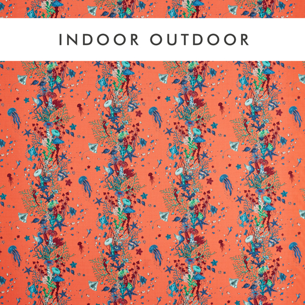 Seaforest Indoor Outdoor Peach Fabric by Clarke & Clarke
