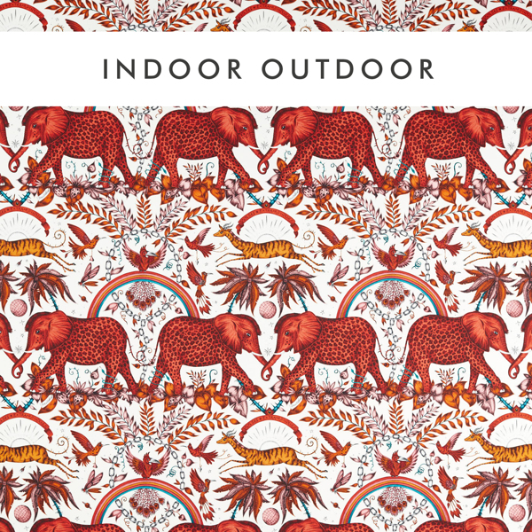 Zambezi Indoor Outdoor Flame Fabric by Clarke & Clarke