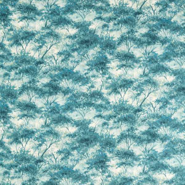 Boschetto Print Teal Fabric by Clarke & Clarke