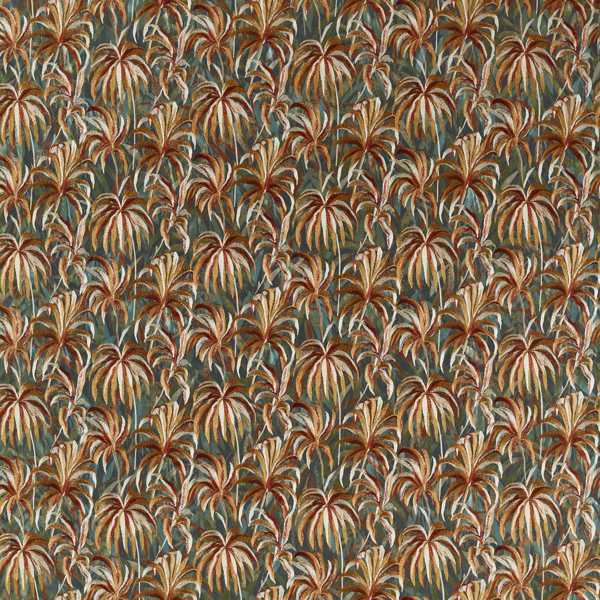 Floresta Embroidery Mineral/spice Fabric by Clarke & Clarke