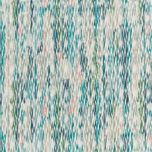 Ignis Teal/blush Fabric by Clarke & Clarke