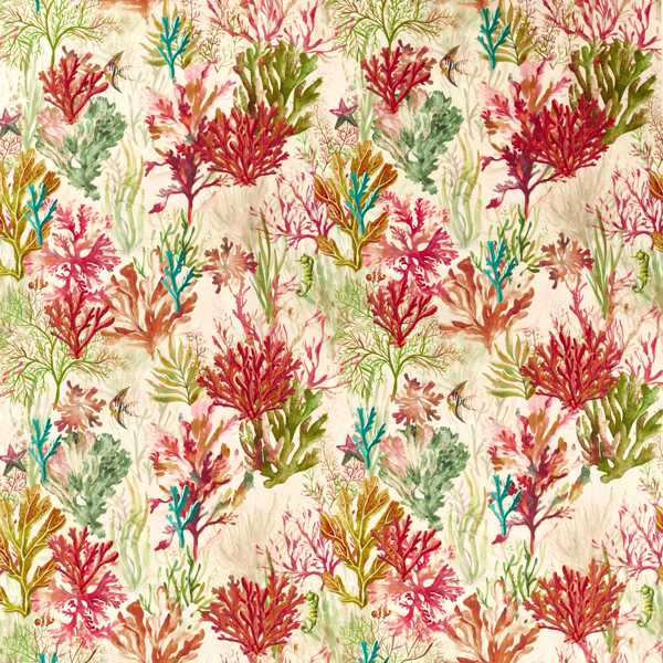 Oceana Print Seafoam Fabric by Clarke & Clarke