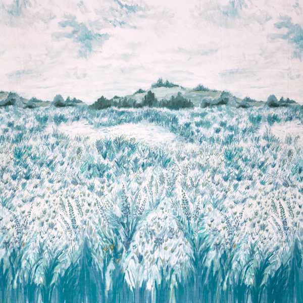 Wildbloom Print Mineral Fabric by Clarke & Clarke