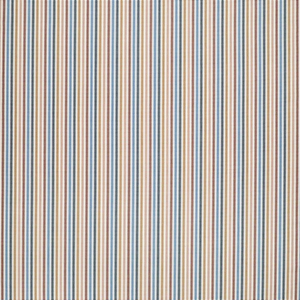 Grove Stripe Mustard/Terracotta/Storm Fabric by Clarke & Clarke