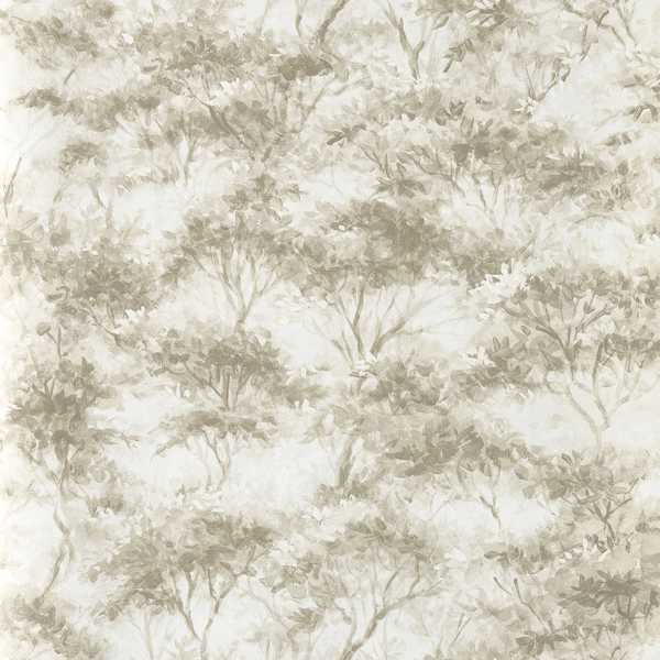 Boschetto Linen/Mocha Wallpaper by Clarke & Clarke