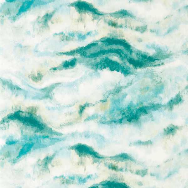 Earthscape Azure Wallpaper by Clarke & Clarke