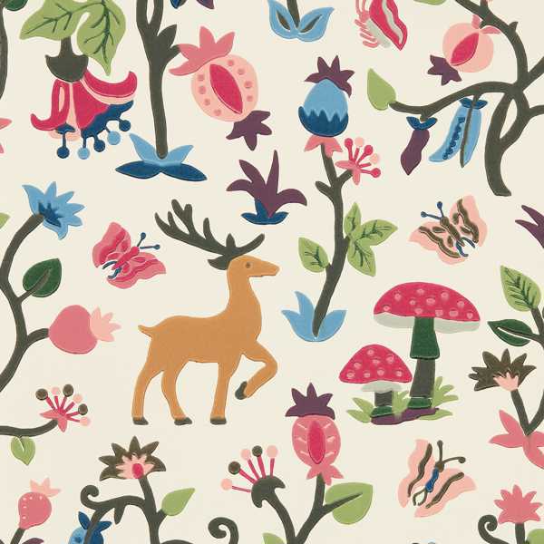 Forest of Dean Mulberry/Multi Wallpaper by Sanderson