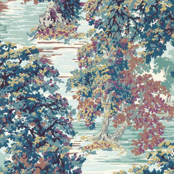 Ancient Canopy Forest Green Wallpaper by Sanderson
