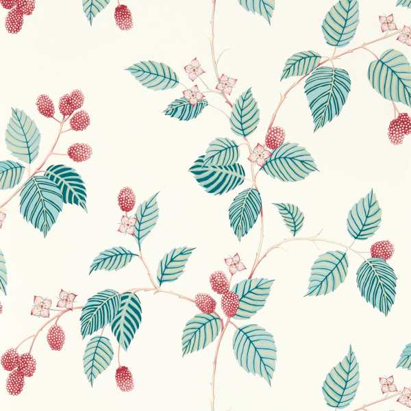 Rubus Raspberry Wallpaper by Sanderson