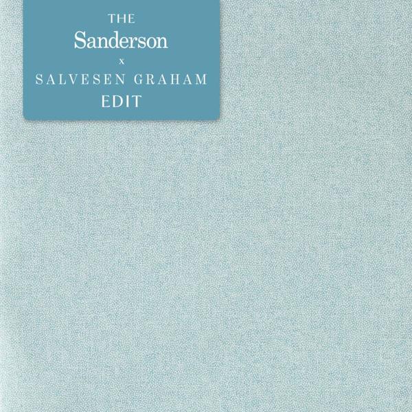 Sessile Plain Dove Blue Wallpaper by Sanderson