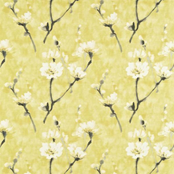 Eleni Indian Yellow Fabric by Sanderson