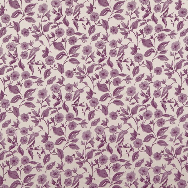Bird Blossom Grape Fabric by Sanderson