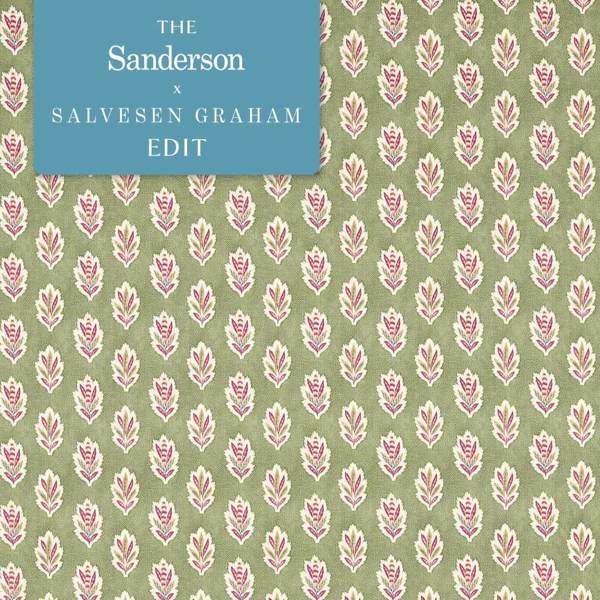 Sessile Leaf Forest Green Fabric by Sanderson