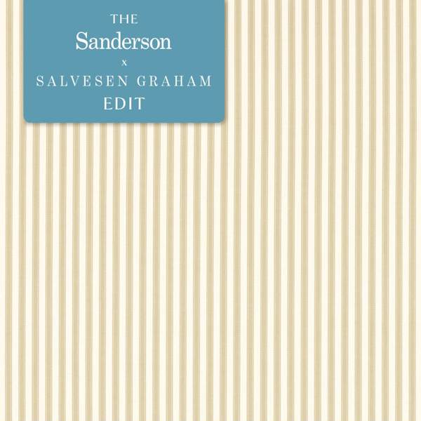 Pinetum Stripe Flax Fabric by Sanderson
