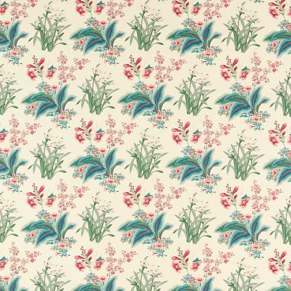 Enys GArden Blush/Jade Fabric by Sanderson