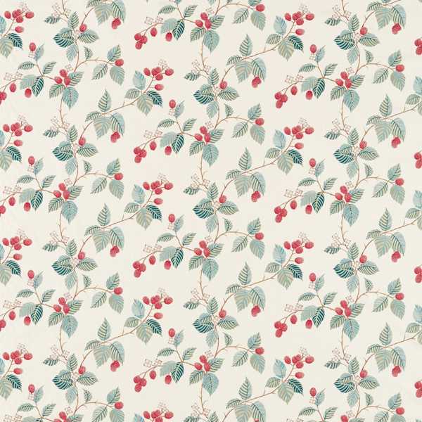 Rubus Raspberry Fabric by Sanderson