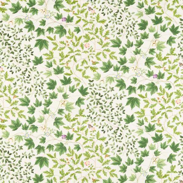 Sycamore and Oak Botanical Green Fabric | Sanderson by Sanderson Design