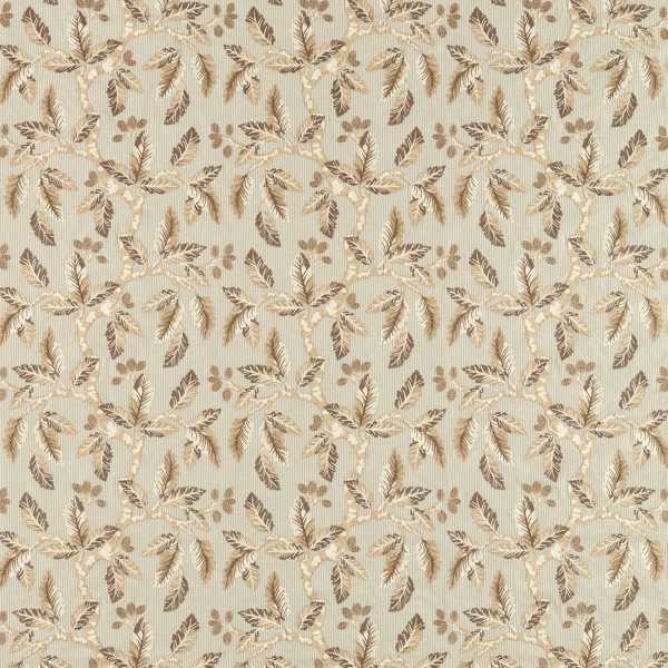 Oaknut Stripe Flax/Multi Fabric by Sanderson