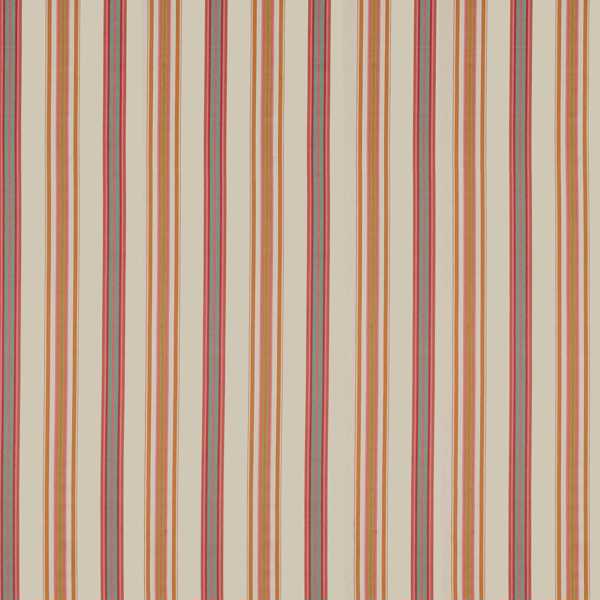 Valley Stripe Rowan Berry/Cream Fabric by Sanderson