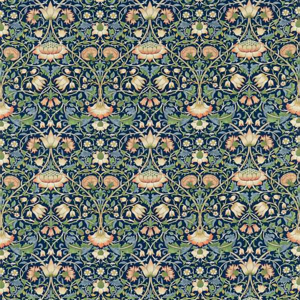 Lodden Indigo/Mineral Fabric by Morris & Co