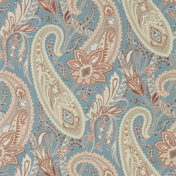 Cashmere Paisley Teal/Spice Wallpaper by Sanderson