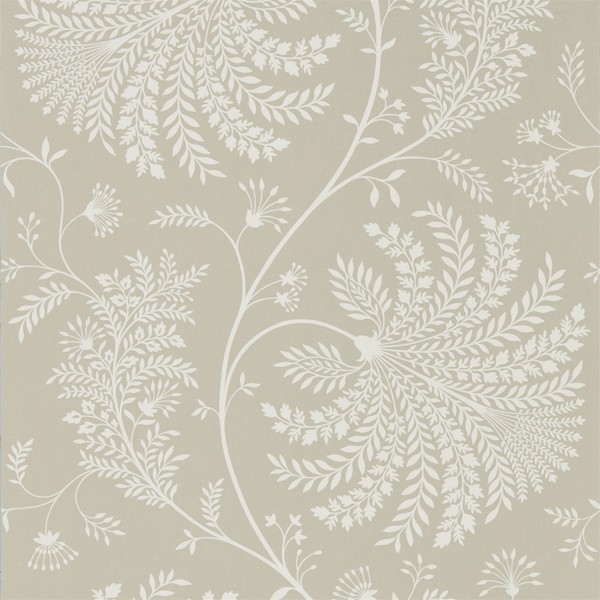 Mapperton Linen/Cream Wallpaper by Sanderson