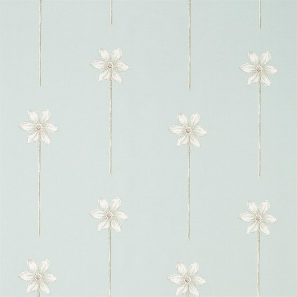 Thalia Porcelain/Orchid Fabric by Sanderson