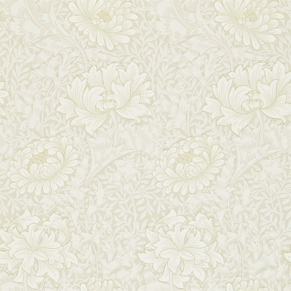 Chrysanthemum Chalk Wallpaper by Morris & Co