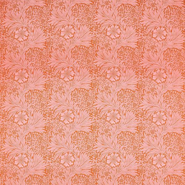 Marigold Orange/Pink Fabric by Morris & Co