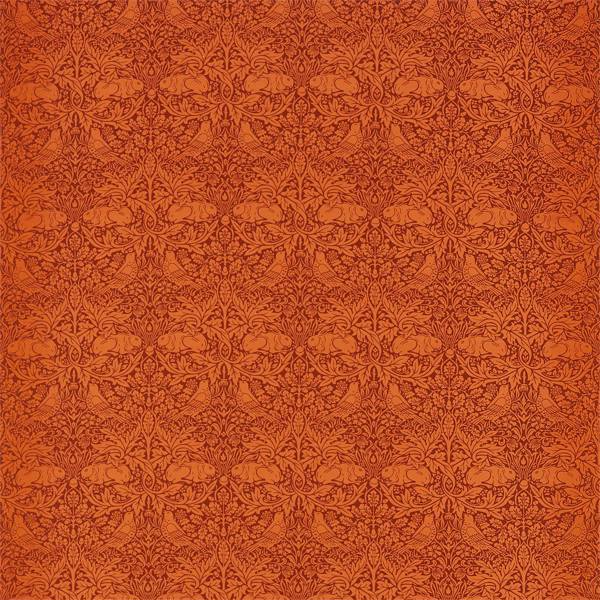 Brer Rabbit Burnt Orange Fabric | Morris & Co by Sanderson Design