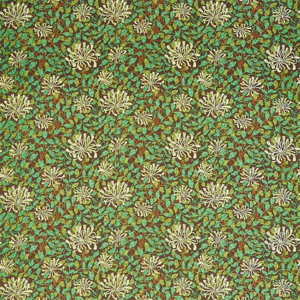 Honeysuckle Autumn Fabric by Morris & Co