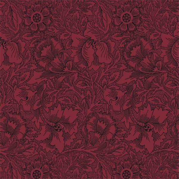 Poppy Claret Wallpaper by Morris & Co