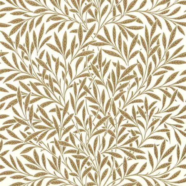 Willow Cream/Brown Wallpaper by Morris & Co