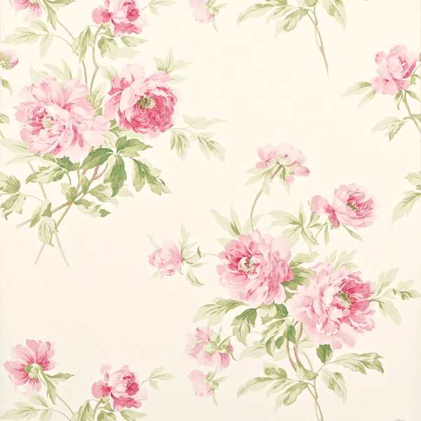 Adele Rose/Cream Wallpaper by Sanderson