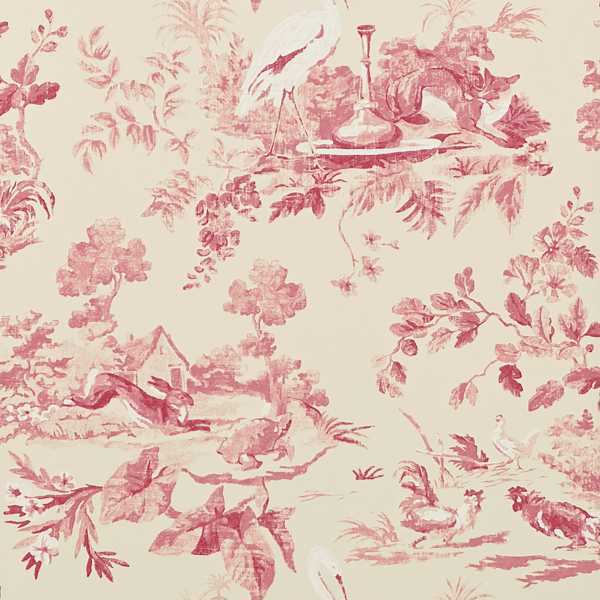 Aesops Fables Pink Wallpaper by Sanderson